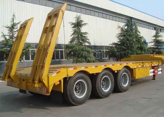 Transport 60000kg Low Bed Semi Trailer JOST Lowboy Semi